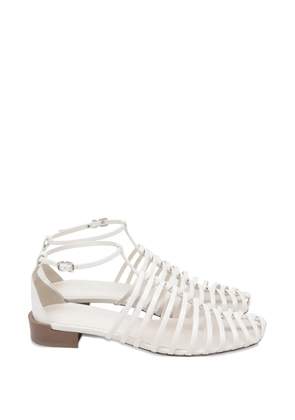 Tod's Vintage strappy leather sandals - White