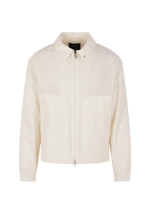 Laminar tech-crincle jacket - White