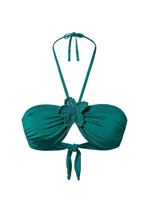 TWINSET flower-detail bikini top - Green
