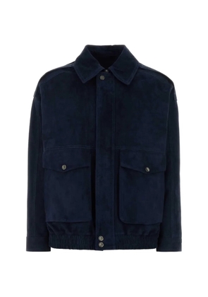 Santoro suede jacket - Blue