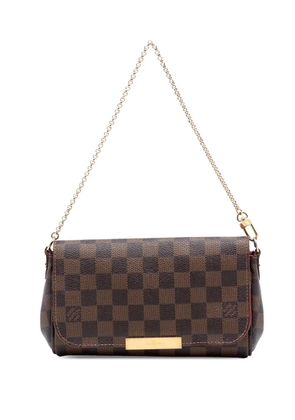 Louis Vuitton Pre-Owned 2015 Damier Ebene Favorite PM satchel - Brown