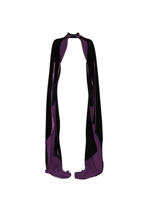 Costarellos open-front cape - Purple