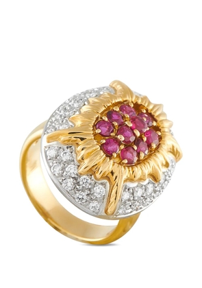 LB Exclusive diamond and ruby ring - Gold