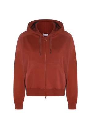 Brunello Cucinelli zip-up hoodie - Red