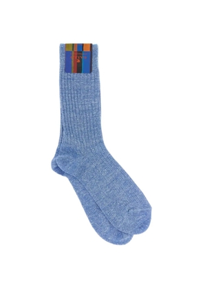 Gallo melange ribbed socks - Blue