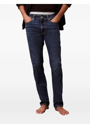 Calvin Klein logo-patch jeans - Blue