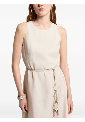 Peserico Aurea sleeveless dress - Neutrals