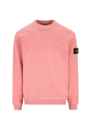 Stone Island crew-neck patch sweatshirt - Pink
