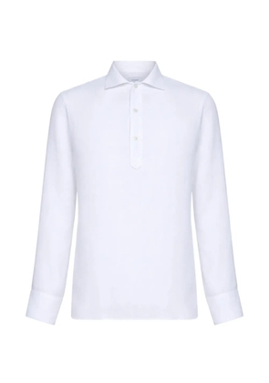 Tagliatore button placket polo shirt - White