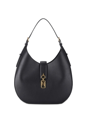 Elisabetta Franchi logo-charm shoulder bag - Black