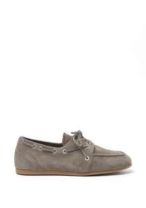 Peserico suede lace-up loafers - Grey