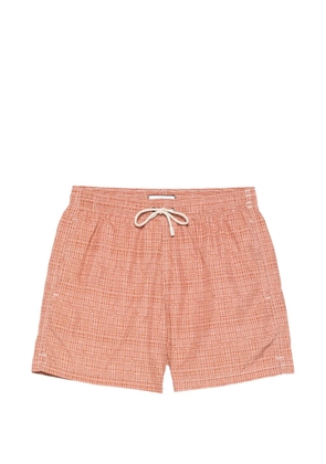 Canali textured swim shorts - Brown