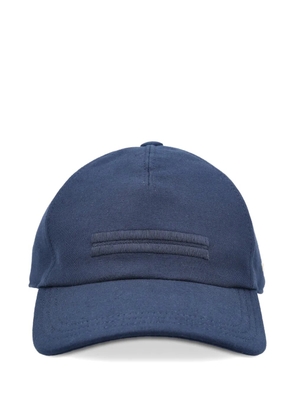 Zegna embroidered baseball cap - Blue