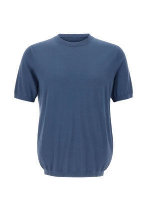 Kangra short-sleeve ribbed sweatshirt - Blue