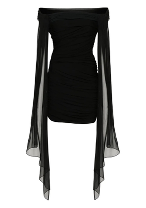 Givenchy off-shoulder draped mini dress - Black