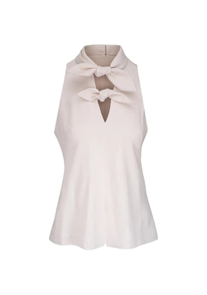 Lela Rose tie-detail blouse - Neutrals