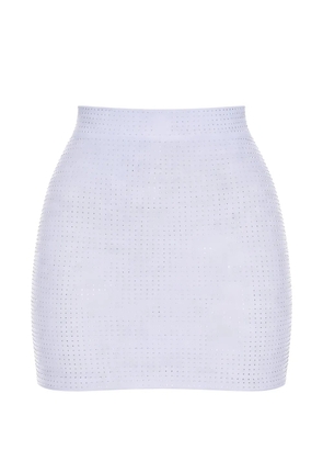 Alex Perry embellished mini skirt - White
