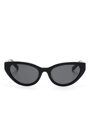 Miu Miu Eyewear logo-plaque sunglasses - Black