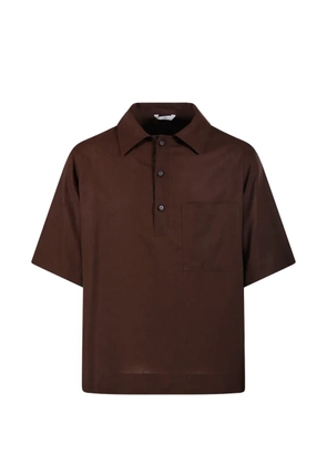 Hevo pocket short-sleeve polo shirt - Brown