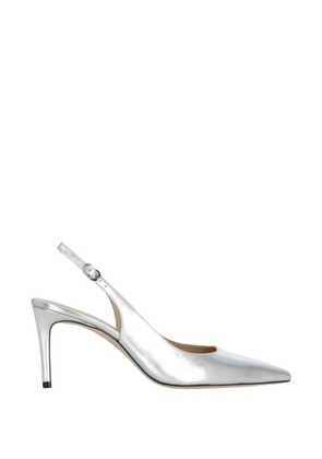 Stuart Weitzman Stuart Power 75 pointed slingback pumps - Silver