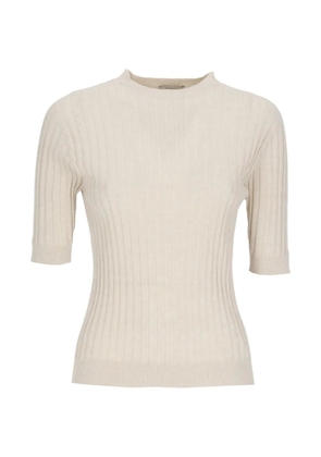Peserico ribbed knit sweater - Neutrals