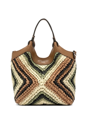 GIANNI CHIARINI Dua woven shoulder bag - Brown
