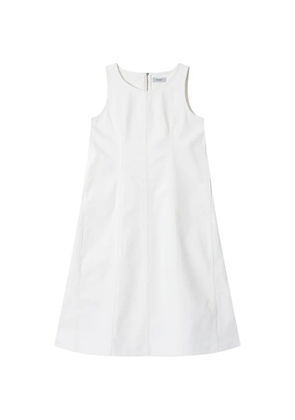 TOMBOY sleeveless denim mini dress - White