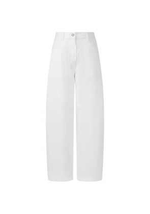 TOMBOY curved denim trousers - White