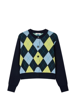 TOMBOY argyle cardigan - Blue