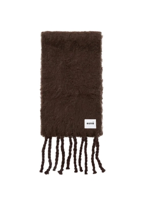 Esmé logo-patch scarf - Brown