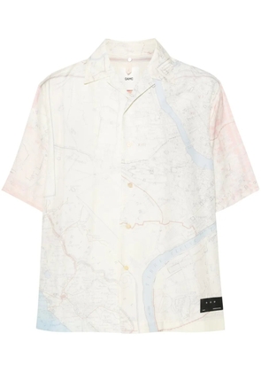OAMC map-print short-sleeves shirt - Neutrals