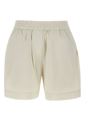 HERSKIND striped cotton shorts - Neutrals