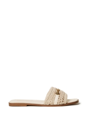 TWINSET crochet appliqué-details sandals - Neutrals