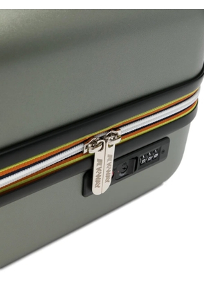 K-Way EUDOXIE embossed logo suitcase - Green