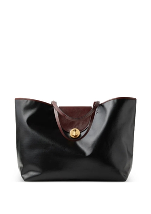 Versace Vivian large coated canvas tote - Black
