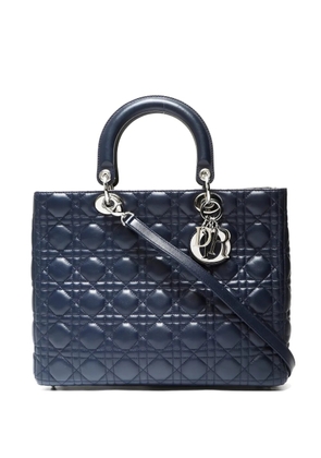 Christian Dior Pre-Owned 2011 Lady Dior tote bag - Blue