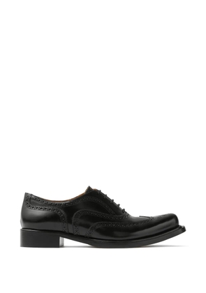 Versace brogue lace-up derby shoes - Black