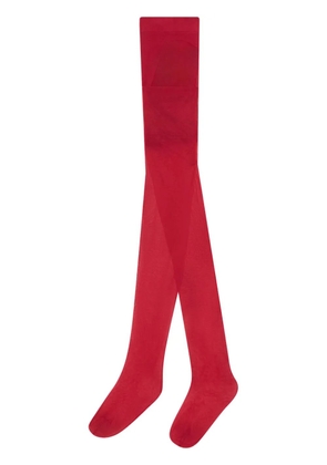 GCDS semi-sheer tights - Red