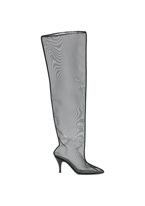 HERBERT LEVINE Drawing A Blank mesh heeled boots - Black
