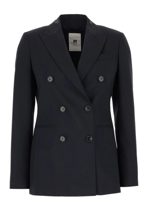 PT Torino double-breasted button blazer - Blue