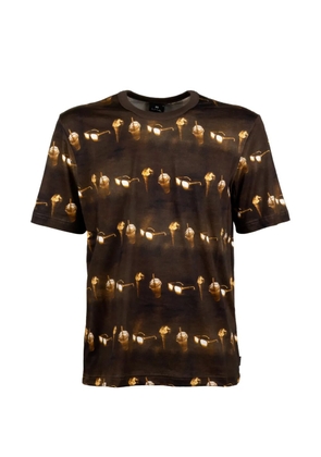 PS Paul Smith printed T-shirt - Brown