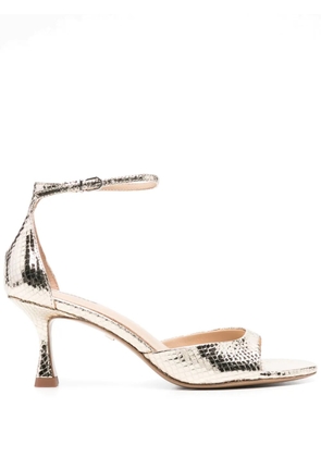 Lola Cruz 65mm leather sandals - Gold