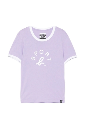 SPORT b. by agnès b. logo T-shirt - Purple