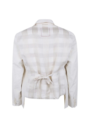 Uma Wang striped jacket - White