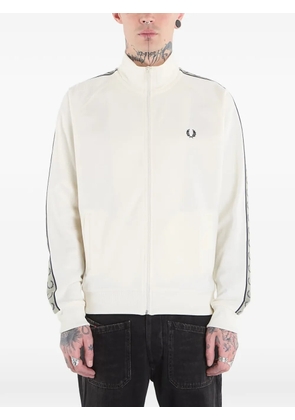 Fred Perry logo-tape track jacket - White