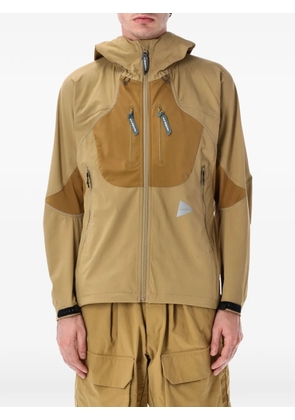 and Wander zip panelled jacket - Neutrals