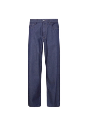 Giorgio Armani logo-patch jeans - Blue