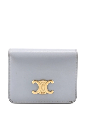 Celine Pre-Owned Triomphe Compact Wallet Leather small wallets - Blue