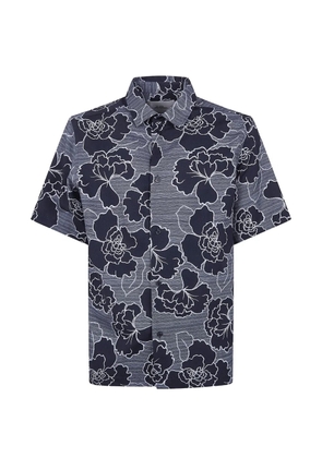 Les Deux Charlie Poppy floral shirt - Blue