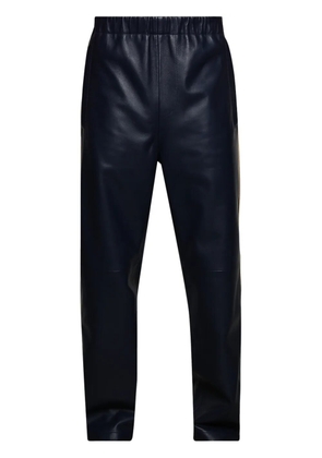 Marni side-stripe leather trousers - Blue